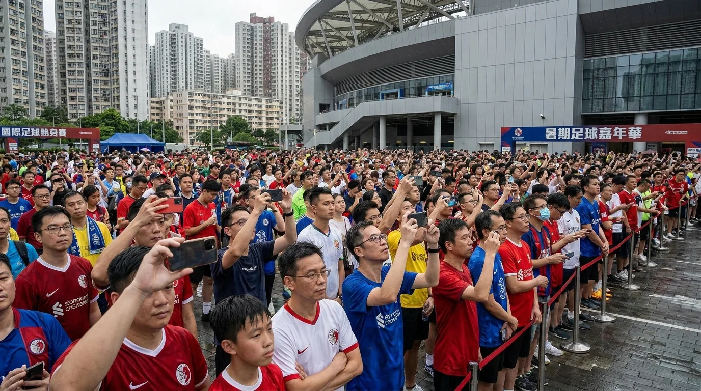 啟德體育園外圍球迷氣氛圖